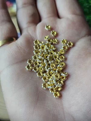 10pc for 12/- beaded spacer beads