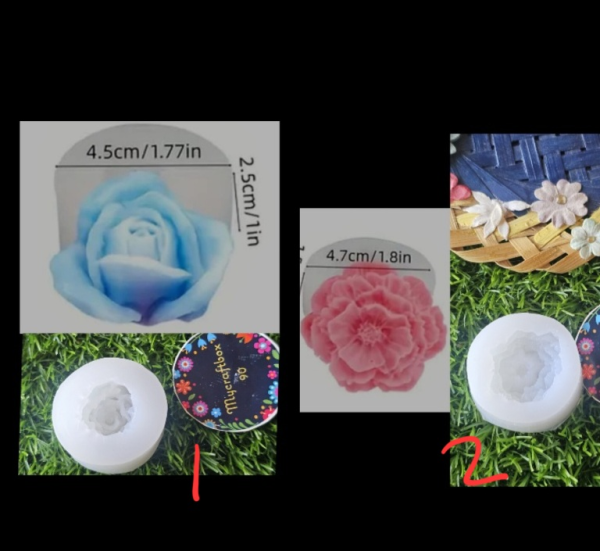 Flower Candle Silicone Mold