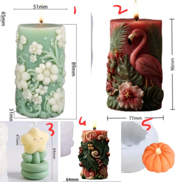 New candle silicone molds