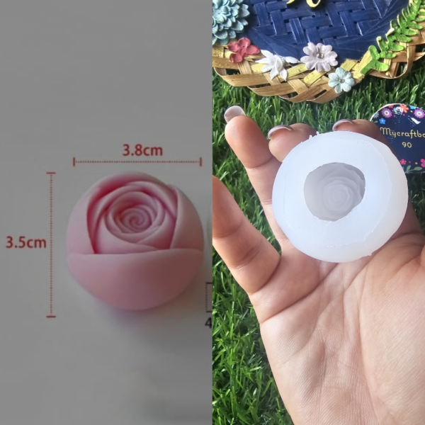 Rose Sphere candle Silicone Mold 95/-