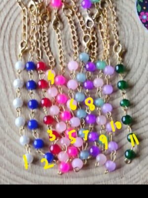 Moti Beaded Rakhi Bracelet Chain - 1