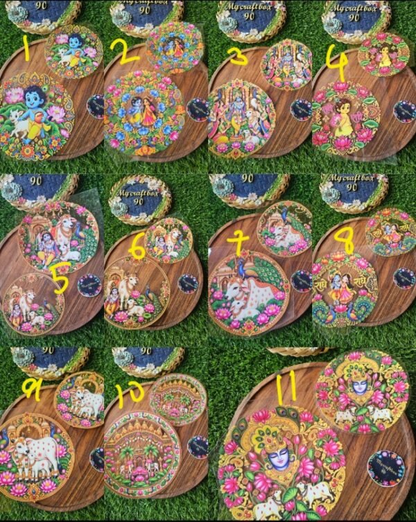 Festive Pooja Thali UV DTF Stickers